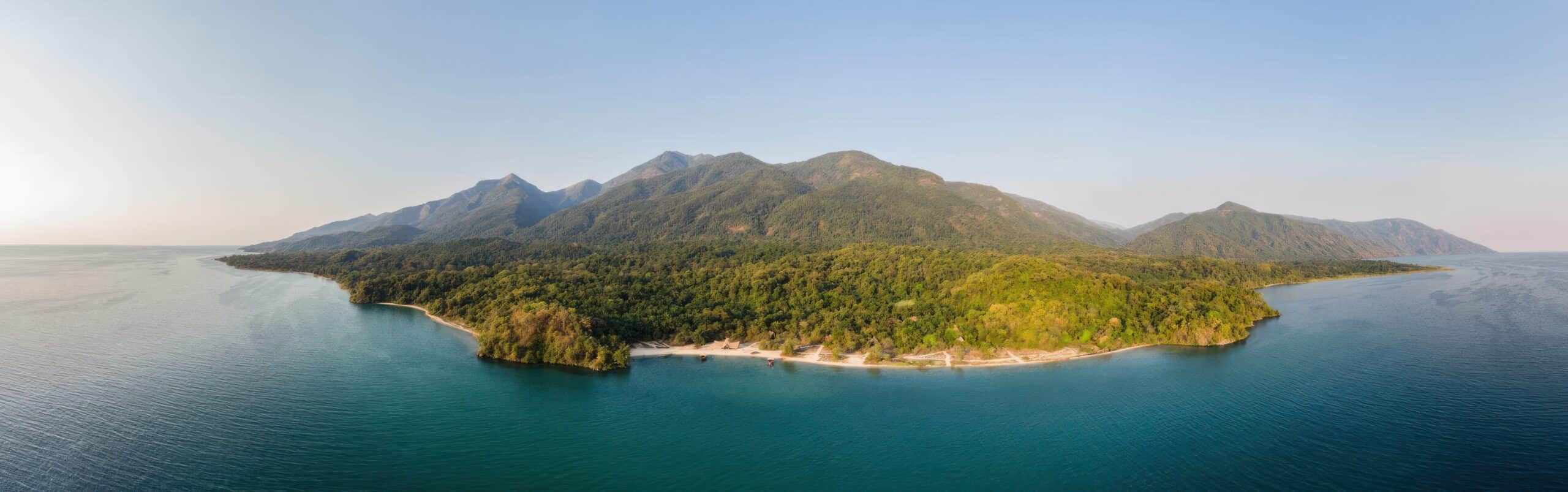 Mahale mountains arial