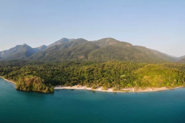 Mahale mountains arial